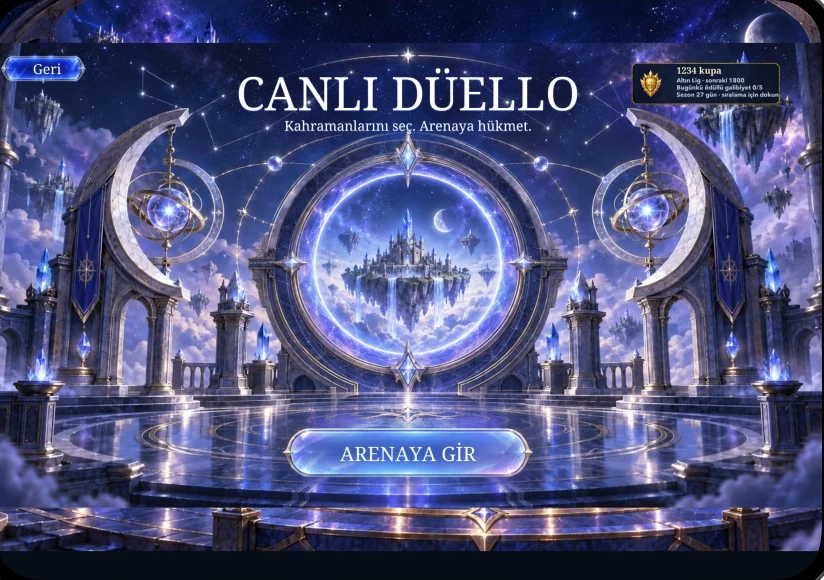 Canlı Düello lobisi